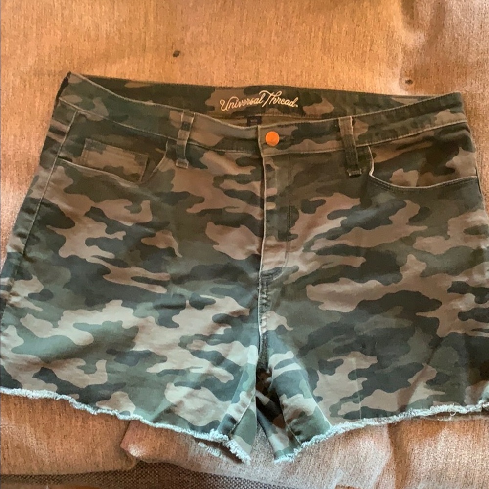 Target camo Jean shorts